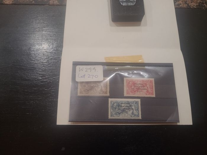 Irish overprint stamps  - 1922 Rialtas 4 line overprint set