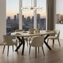 Orion Industrial Extendable Dining Table 100-140cm Veneer or Laminated Image 5