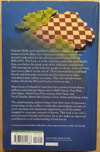 Endgame In Ireland by Eamonn Mallie and David McKittrick