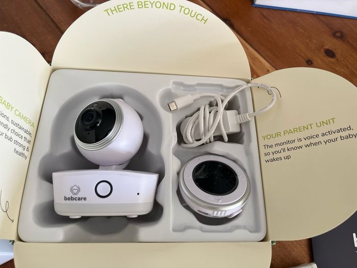 Bebcare Baby Monitor BRAND NEW IN BOX - with breathing mat, retails at 428 USD