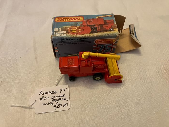 Matchbox 51. Combine Harvester. In box, not mint box, but complete.