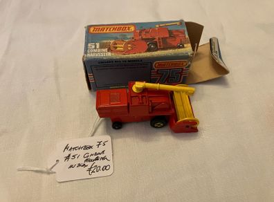 Matchbox 51. Combine Harvester. In box, not mint box, but complete.