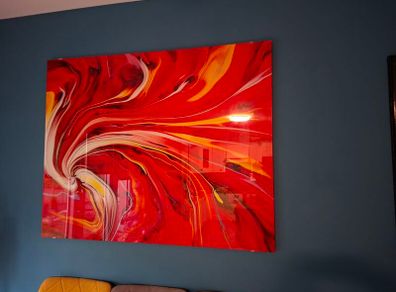 Wall art tempered glass