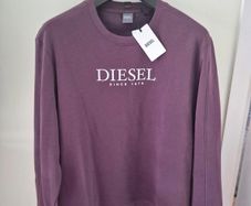 Diesel Mens Alec Damson Plum Sweatshirt