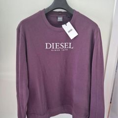 Diesel Mens Alec Damson Plum Sweatshirt