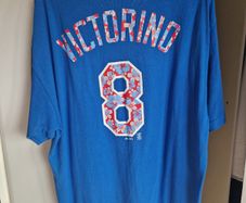 Very rare Dodgers player warm up shirt Shane Victorino XL