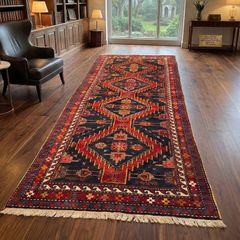 Exclusive Vintage Persian Meshkin Rug  290 x 120 cm (9.5 x 3.9 ft)