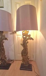 Vintage French table lamps