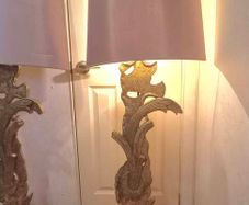 Vintage French table lamps