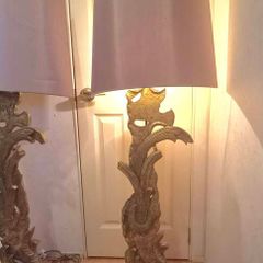 Vintage French table lamps