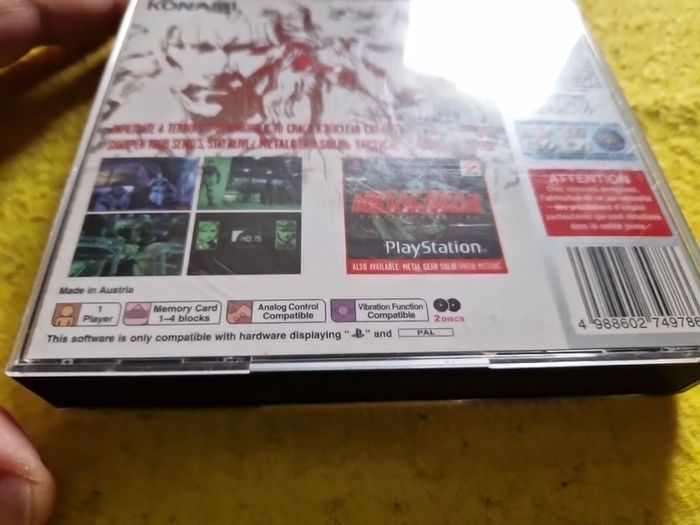 Metal Gear Solid PlayStation1 Ps1 PlayStation2 Ps2 Games Original