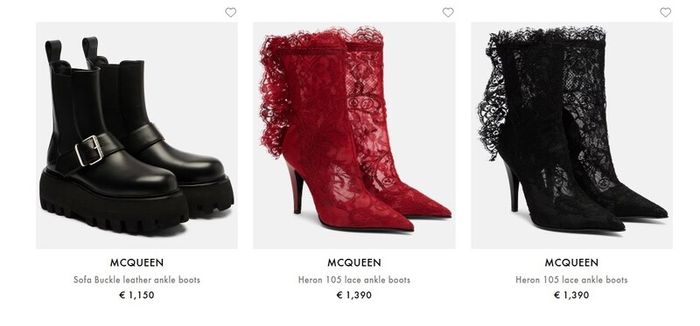 Alexander McQueen Black Studded Wing Ankle Boots Sz 40 (Fit 7UK)  - Rrp 795 (New)