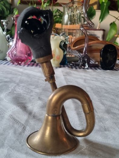 Old brass Mercedes car horn