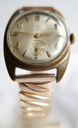 Vintage Tempo Watch 17 Jewels Incabloc Swiss made Manual Watch (works well and keeps time)
