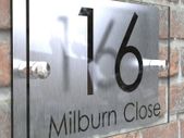 Bespoke Modern Contemporary Property Number Door Sign Plaque door number with your address