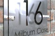 Bespoke Modern Contemporary Property Number Door Sign Plaque door number with your address