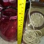 Beautiful Large Cranberry Glass Jug in Good Condition no chips or cracks Postage Available Image 3