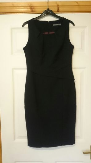 Black dress, size UK 10-12