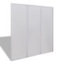 Shower Bath Screen Wall 117 x 120 cm 3 Panels Foldable Image 2