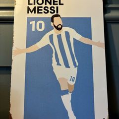 Messi Tin Metal Sign