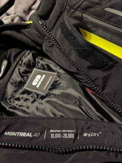 Motorcycle Jacket Oxford Montreal 4 Blk/Fluo Size: Medium