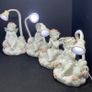 Little Angel Polyresin Lamp | White, Battery powered Image 2
