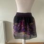 Black & Purple mini skirt. Size S Image 3