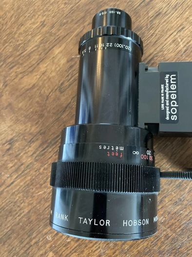 Sopelem Zoom Cine Lens M Rank Taylor Hobson Monital 25 : 125 f/2.6