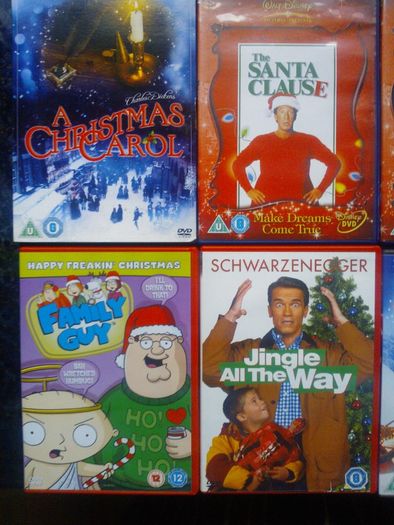 Christmas DVD movie collection Polar Express, Elf, Muppets, Disney, Christmas Carol, Santa Clause etc