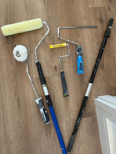 Section of Paint Rollers and Extension Poles