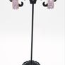 925 Sterling Silver Pink Cubic Zirconia Cluster Stud Earrings Image 10