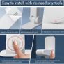 Door Lever Lock, 2 Pcs Door Handle Locks for Child, Baby Safety Locks for Dedroom Door No Drilling with Prevent Toddlers from Opening Doors (White) Image 4