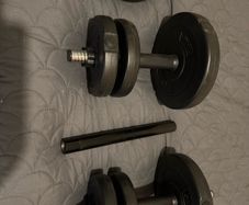 15kgs Vinyl Dumbbells set and ankle resistant  bands