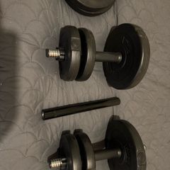 15kgs Vinyl Dumbbells set and ankle resistant  bands