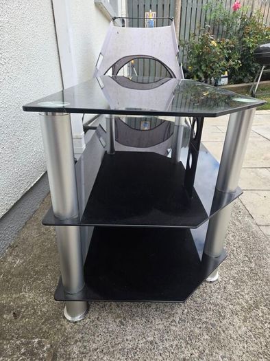 glass tv stand