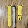 Yellow silicone watch strap set for Apple Watch 7 (45mm) Image 2