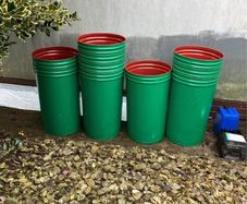 metal bins