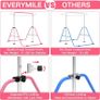 Gymnastics Bars With Self-Inflating Mat,50mm Thick Inflatable Pad No Air Pump Needed Gymnastics Equipment for Home,Adjustable Height Folding Horizontal Bar with Rings Image 7