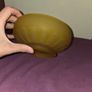 Art Deco Frosted Amber Glass Bowl Image 7
