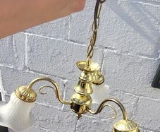 Art Deco / Mid Century Light Chandler