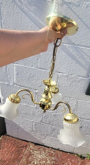 Art Deco / Mid Century Light Chandler