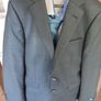 boys navy communion suit and shoes Image 3