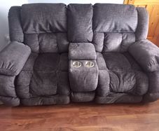 2 Seater Recliner Couch with Drinks holder and Storage compartment