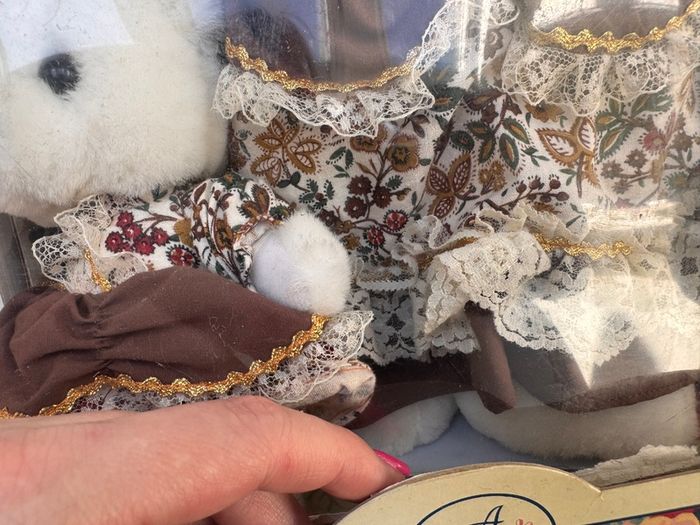 Vintage Noble Heritage Collection Mamma & Baby Bear Used Dirty approx. 38 cm. Please see photos