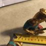SET OF 2 Craft Vatika Musical Ladies with Inlay Work Pair of Brass Statues, 31/2 Inches Height   Pure Handmade and Stone Work Multi Idol Image 7