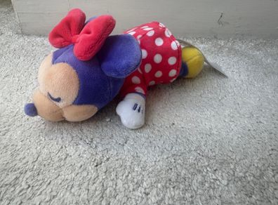 Disney Sleeping Minnie Mouse Mini Cuddleez approx. 6" Plush Used Please see photos