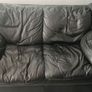 Black leather sofas Image 2