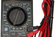 New Professional Digital Electric Multimeter With Cables and Battery