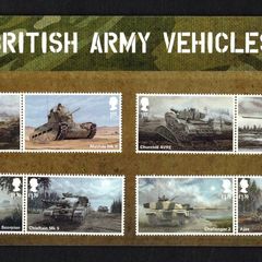 2021 Great Britain British Army Vehicles Commemorative Stamps and Miniature Sheet Presentation Pack