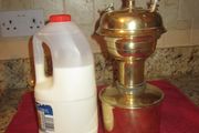 RARE Vintage Dargue brass carbide lamp